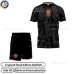 England Special Edition Kids Football Kit 2024_25 (No Socks) - Black-blur
