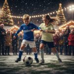 Everton Christmas Gift Bundle – Home & Away Kids Football Kit 2025/26 (With socks) - AI GEN