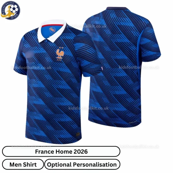 France Home Men shirt 2026-over view