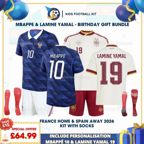 France Home & Spain Away 2026 - MBAPPE 10 & LAMINE YAMAL 19
