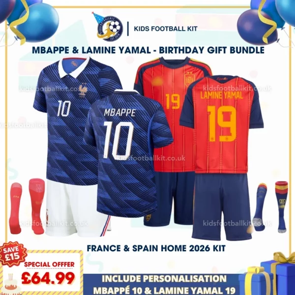 France Home & Spain Home 2026 - MBAPPE 10 & LAMINE YAMAL 19