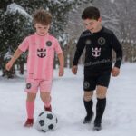 Inter Miami Christmas Gift Bundle – Home & Away Kids Football Kit 2025_26 (With socks) – MESSI 10