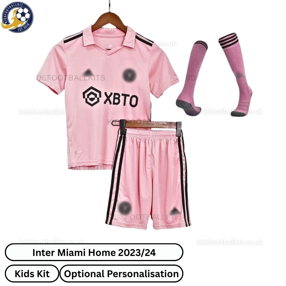 Inter Miami Home Kids Football Kit 2023/24 (With Socks)