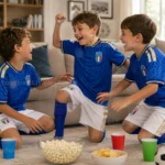Italy World Cup 2026 Home Kids Football Kit (With socks)