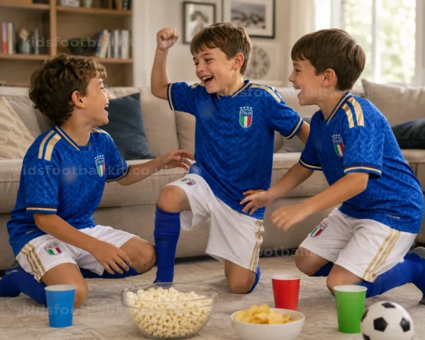 Italy World Cup 2026 Home Kids Football Kit (With socks)