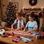 Juventus Christmas Gift Bundle – Home & Away Kids Football Kit 2025/26 (With socks) - AI GEN