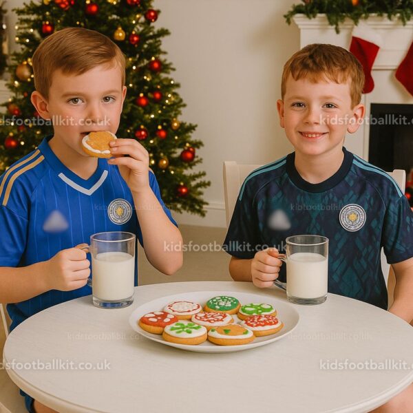 Leicester City Christmas Gift Bundle – Home & Away Kids Football Kit 2025_26