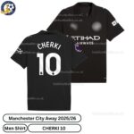 Manchester City Away Kids Football Kit 25_26- CHERKI 10 - over view -blur