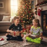 Manchester City Christmas Gift Bundle – Away & Third Kids Football Kit 2025/26 (With socks) - AI GEN
