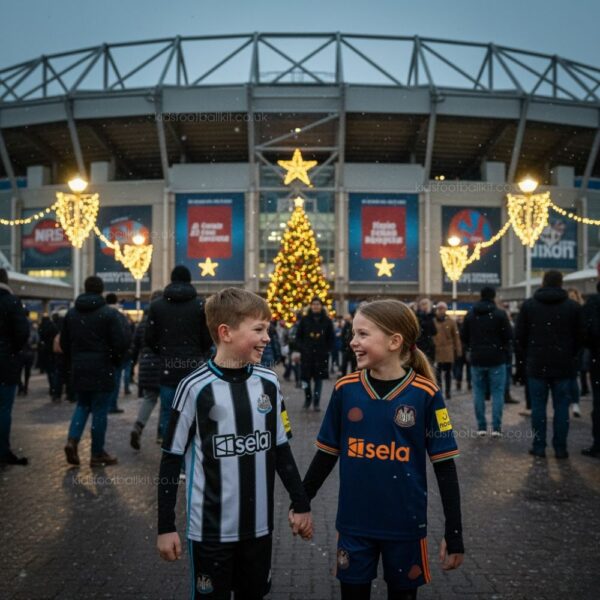 Newcastle Christmas Gift Bundle – Home & Third Kids Football Kit 2025/26 (With socks) - AI GEN