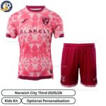 Norwich City Third Kids Football Kit 25_26-front view