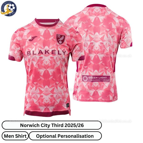 Norwich City Third Men football shirt 25_26-over view