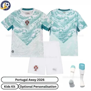 Portugal Away Kids Kit 2026-over view