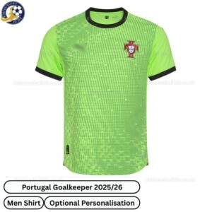 Portugal Goalkeeper Men Football Shirt 2025_26 – Green-blur