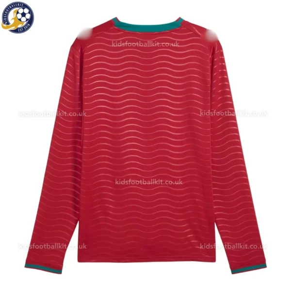 Portugal Home Kids Kit 2026 -back view-Long Sleeve