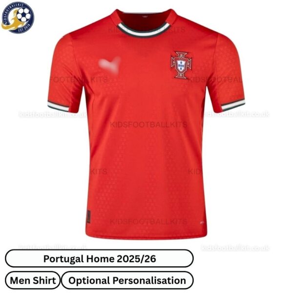 Portugal Home Men Football Shirt 25_26-front view-blur