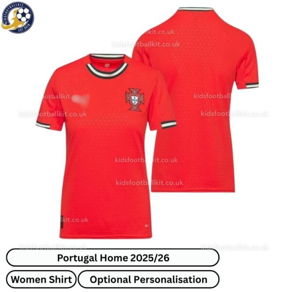 Portugal Home Women Football Shirt 2025_26-over view-blur