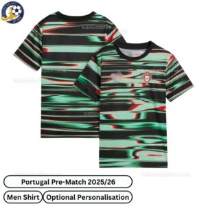 Portugal Pre-Match Men Football Shirt 2025_26-over view-blur