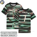 Portugal Pre-Match Men Football Shirt 2025_26 – RONALDO 7-over view-blur