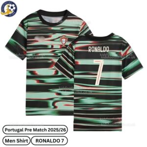 Portugal Pre-Match Men Football Shirt 2025_26 – RONALDO 7-over view-blur
