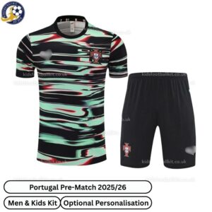 Portugal Pre-Match Men & Kids Football Kit 2025_26-blur