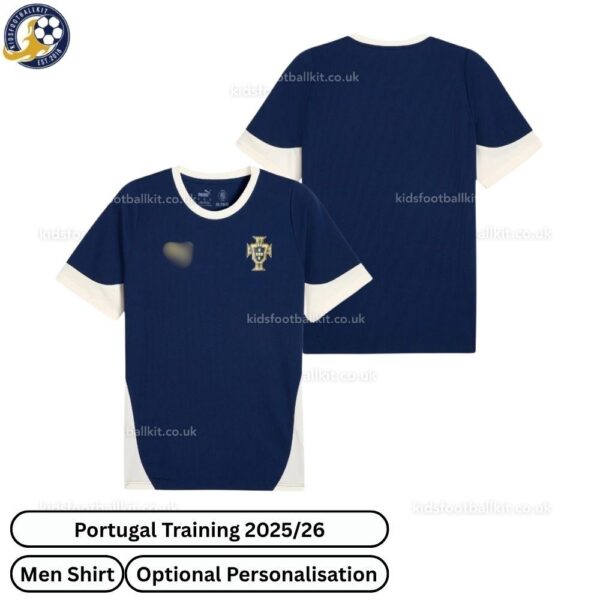Portugal Training Men Football Shirt 2025_26 – Blue-over view-blur