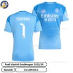 Real Madrid Goalkeeper Men Football Shirt 25_26-COURTOIS 1-overview