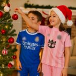 Real Madrid & Inter Miami Christmas Gift Bundle – Third & Home Kids Football Kit 2025_26 (With socks)