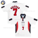 Retro England Home Men Football Shirt 1998_99 – BECKHAM 7-blur
