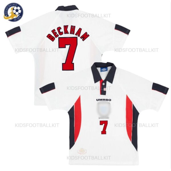 Retro England Home Men Football Shirt 1998_99 – BECKHAM 7-blur