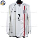 Retro England Home Men Football Shirt 2002_03 (Long Sleeve) – BECKHAM 7-blur