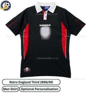 Retro England Third Men Football Shirt 1998_99-blur