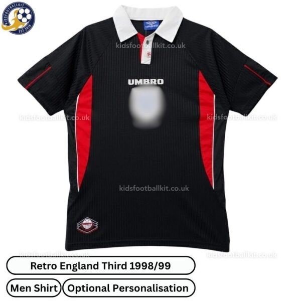 Retro England Third Men Football Shirt 1998_99-blur