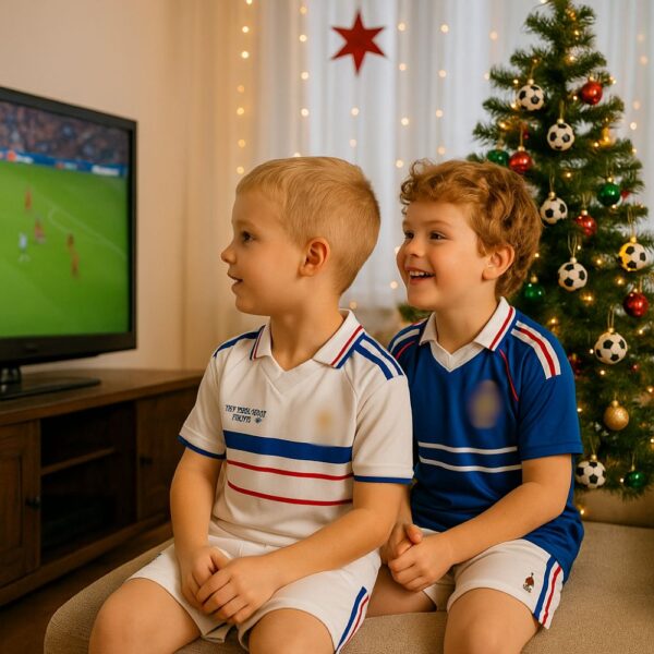 Retro France Christmas Gift Bundle – Home & Away Kids Football Kit 1988