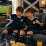 Scotland-World-Cup-Home-Men-and-Kids-Kit-2026-over-view-with-socks-image