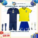 Scotland and Brazil Home kids kits 2026