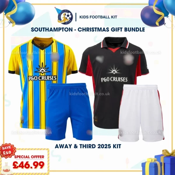 Southampton away and third kids kit 25_26