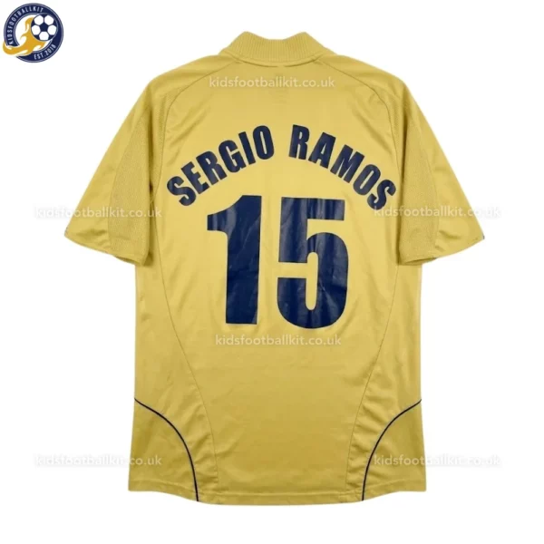 Spain Away Kids Kit 2008-back view-SERGIO RAMOS 15