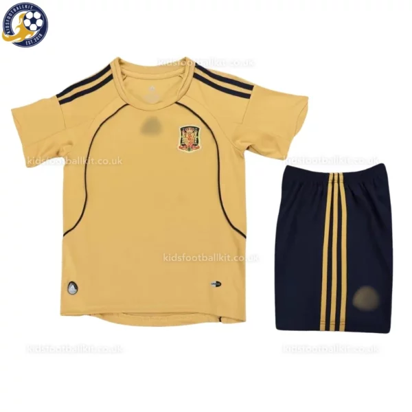 Spain Away Kids Kit 2008-front view-SERGIO RAMOS 15