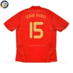 Spain Home Kids Kit 2008-back view-SERGIO RAMOS 15