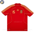 Spain Home Kids Kit 2008-front view-SERGIO RAMOS 15