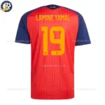 Spain Home Men Shirt 26-back view-LAMINE YAMAL 19-2 star