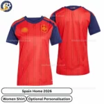 Spain Home Women Shirt 2026-over view
