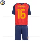 Spain home kids kit 2026-back view-RODRIGO 16