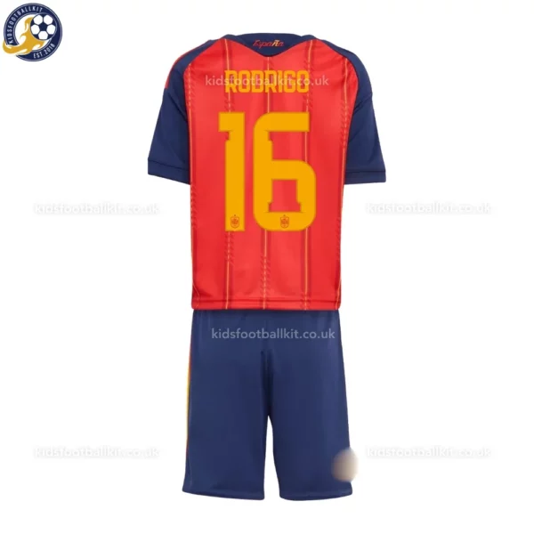 Spain home kids kit 2026-back view-RODRIGO 16