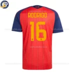 Spain home men shirt 2026-back view-RODRIGO 16