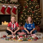 Sunderland Christmas Gift Bundle – Home & Away Kids Football Kit 2025/26 (With socks) - AI GEN