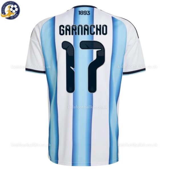 Argentina Home Men Football Shirt 2026_ back view - GARNACHO 17