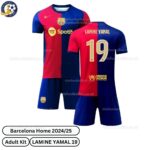 Barcelona Home Adult Football Kit 2024_25 – LAMINE YAMAL 19 (No Socks) – Fan Version