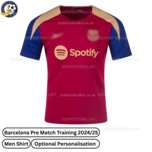 Barcelona Pre Match Training Men Football Shirt 2024_25 – Fan Version